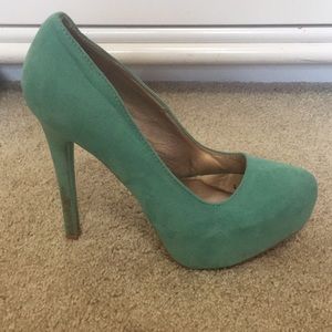 Charlotte Russe blue platform heel